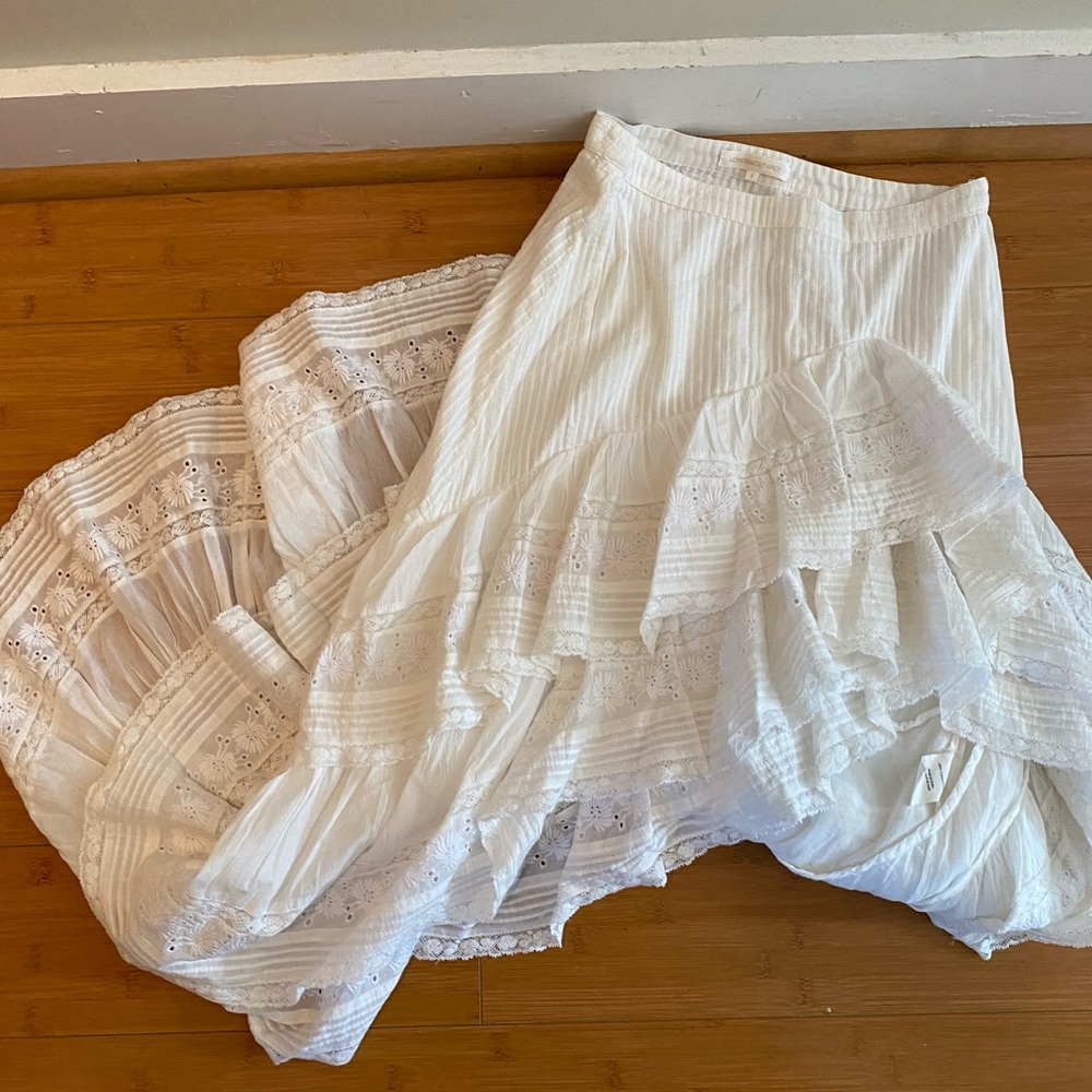 LoveShackFancy Skirt - White Lace